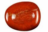 Polished Red Snakeskin Agate Worry Stones - Photo 3